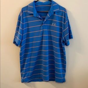 Under Armour Men’s striped golf polo